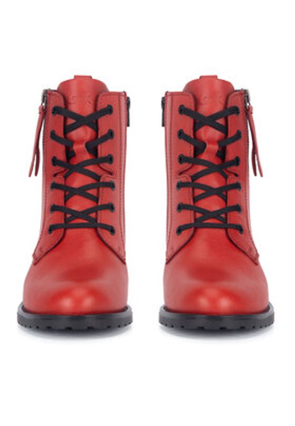 Lasocki Trzewiki WI16-CORA-16 Czerwony. Kolor: czerwony. Materiał: skóra