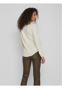 Vila Koszula jeansowa Bista 14033008 Beżowy Regular Fit. Kolor: beżowy. Materiał: bawełna #4