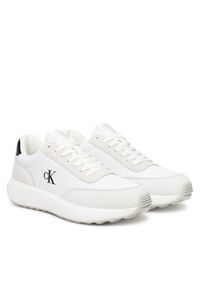 Calvin Klein Jeans Sneakersy YM0YM01370 Biały. Kolor: biały. Materiał: skóra #6