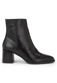 Calvin Klein Botki Almond Ankle Boot 55 - Epi Mn Mx HW0HW01701 Czarny. Kolor: czarny