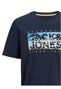 Jack & Jones - Jack&Jones T-Shirt Colton 12268438 Granatowy Standard Fit. Kolor: niebieski. Materiał: bawełna