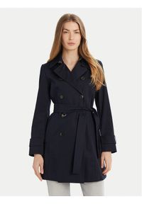 Marella Trencz Roseto 2513021021 Granatowy Regular Fit. Kolor: niebieski. Materiał: bawełna #1