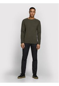 Jack & Jones - Jack&Jones Sweter Hill 12157321 Zielony Regular Fit. Kolor: zielony. Materiał: bawełna