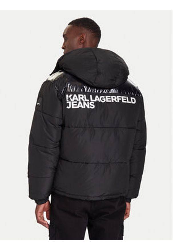 Karl Lagerfeld Jeans Kurtka zimowa A4M15031 Czarny Regular Fit. Kolor: czarny. Materiał: syntetyk. Sezon: zima