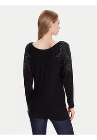 Guess Sweter W5BR38 Z2NQ2 Czarny Relaxed Fit. Kolor: czarny. Materiał: wiskoza #3