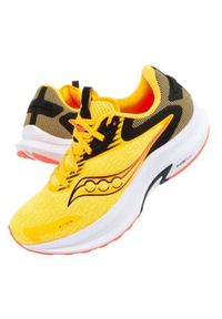 Buty Saucony Axon 2 S10732-16 żółte. Kolor: żółty. Materiał: materiał, syntetyk. Szerokość cholewki: normalna. Sport: bieganie