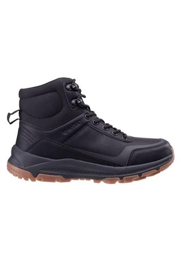 Hi-tec - Buty trekkingowe męskie Hi-Tec Arktur Mid. Wysokość cholewki: za kostkę. Zapięcie: sznurówki. Kolor: czarny. Materiał: materiał. Szerokość cholewki: normalna