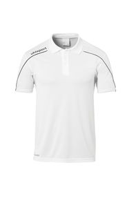 UHLSPORT - Koszulka polo dla dzieci Uhlsport Stream 22. Typ kołnierza: polo. Kolor: wielokolorowy, biały, czarny. Materiał: poliester. Sport: piłka nożna, fitness #1