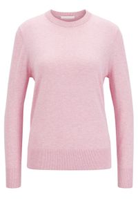 BOSS - Boss Sweter Ibinna 50418600 Różowy Regular Fit. Kolor: różowy. Materiał: bawełna