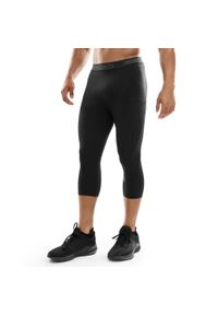 SIROKO - Męskie treningowe legginsy rybaczki Fitness Siroko Enlli. Kolor: czarny. Materiał: materiał. Sport: fitness #1