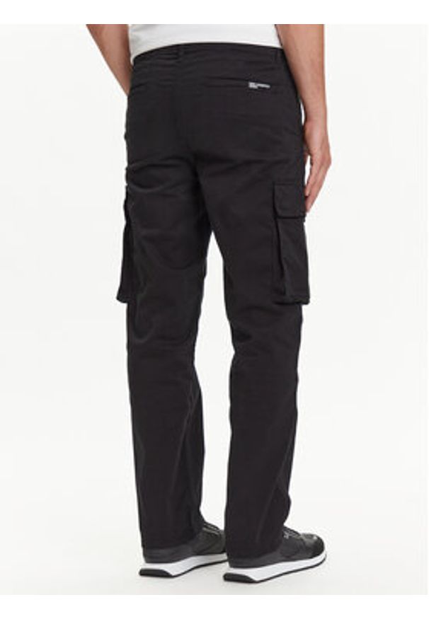 Karl Lagerfeld Jeans Spodnie materiałowe A3M10085 Czarny Regular Fit. Kolor: czarny. Materiał: bawełna
