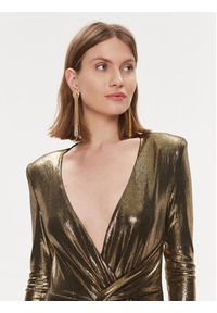 Nissa Sukienka wieczorowa RS14413 Złoty Slim Fit. Kolor: złoty. Materiał: syntetyk. Styl: wizytowy #3