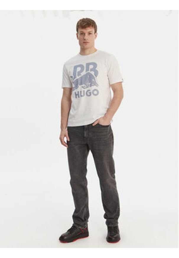 Hugo - HUGO T-Shirt Dlix_RB 50559696 Biały Regular Fit. Kolor: biały. Materiał: bawełna