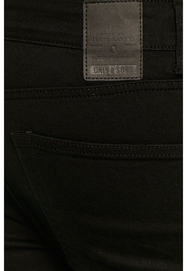 Only & Sons - Jeansy Warp. Kolor: czarny