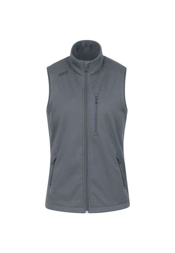 Damska kurtka bez rękawów Jako Premium. Kolor: szary. Materiał: softshell. Długość rękawa: bez rękawów