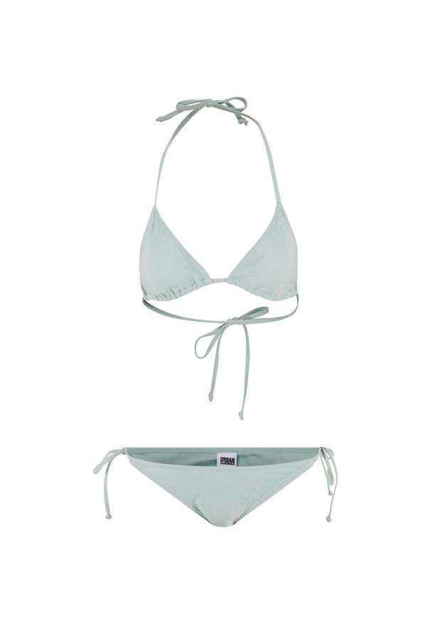 Urban Classics - Damskie Trójkątne Bikini Z Recyklingu. Kolor: zielony
