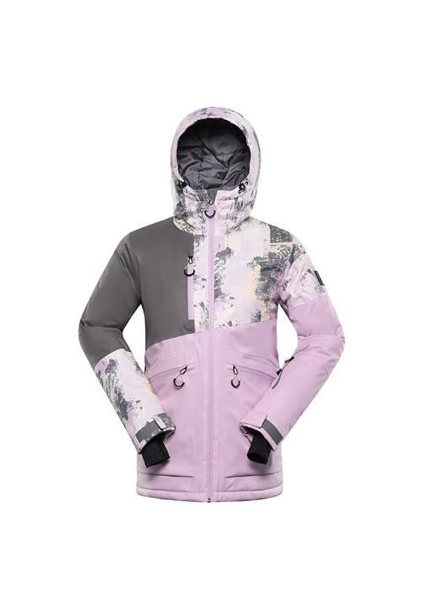 ALPINE PRO - Kurtka narciarska damska Alpine Pro Uzera XL - Wodoodporna i Stylowa. Kolor: różowy. Materiał: syntetyk. Sezon: zima. Sport: narciarstwo