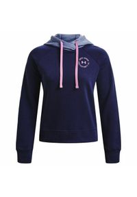 Under Armour - Bluza z kapturem Damska Rival Fleece. Typ kołnierza: kaptur. Kolor: różowy