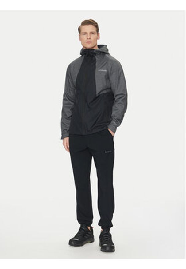 columbia - Columbia Kurtka przeciwdeszczowa Inner Limits II EO0088 Szary Regular Fit. Kolor: szary. Materiał: syntetyk