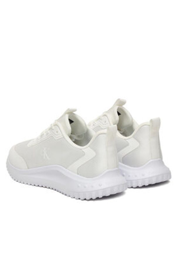 Calvin Klein Sneakersy Eva Runner Lace Up Mat Mix YM0YM01442 Biały. Kolor: biały. Materiał: materiał