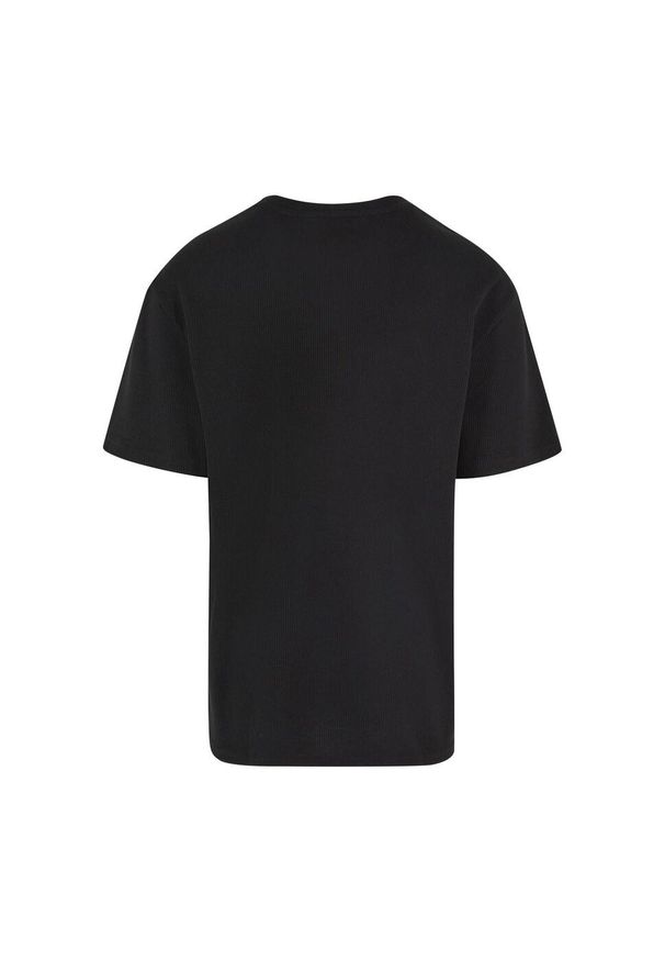 Urban Classics - T-shirt Męski Gofrowany. Kolor: czarny