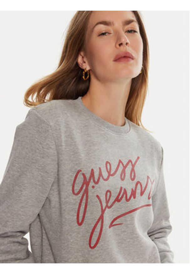 Guess Bluza W4BQ17 KC811 Szary Regular Fit. Kolor: szary. Materiał: bawełna