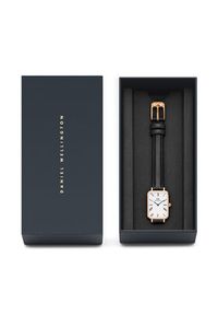 Daniel Wellington Zegarek Quadro Roman Numerals Sheffield DW00100689 Czarny. Kolor: czarny. Materiał: skóra #5