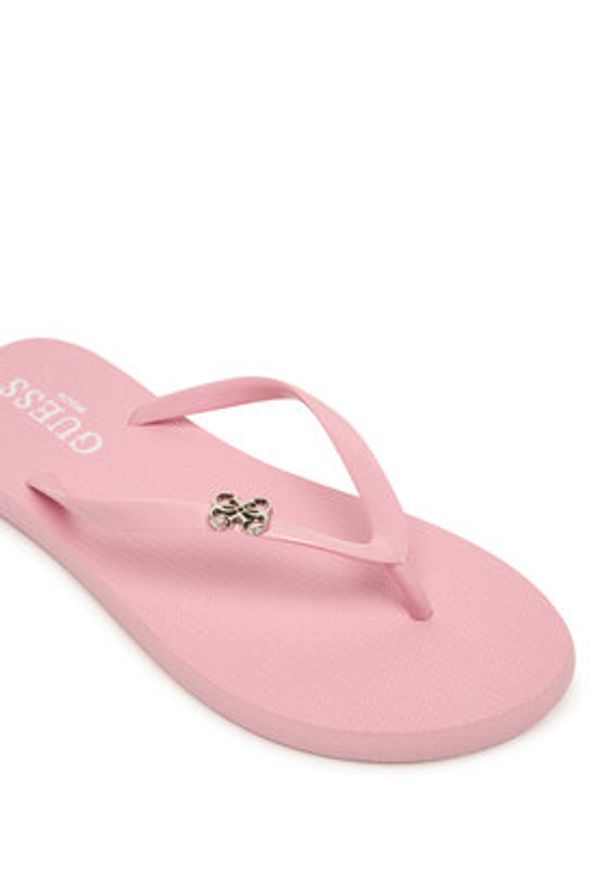 Guess Japonki E6GZ14 BB00F Różowy jasny. Kolor: różowy. Materiał: syntetyk