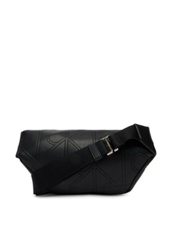 Calvin Klein Nerka Emblem Aop Emboss Waistbag LV04D3332G Czarny. Kolor: czarny. Materiał: skóra