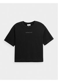 outhorn - Outhorn T-Shirt OTHSS23TTSHF421 Czarny Oversize. Kolor: czarny. Materiał: bawełna