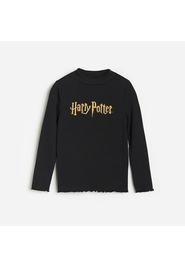 Reserved - Koszulka z napisem Harry Potter - Czarny. Kolor: czarny. Wzór: napisy