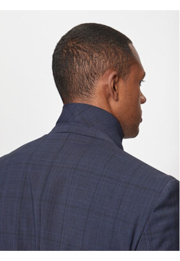 BOSS - Boss Garnitur P-Huge-2Pcs-241 50509480 Granatowy Slim Fit. Kolor: niebieski. Materiał: wełna