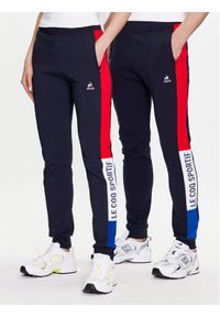 Spodnie dresowe Le Coq Sportif. Kolor: niebieski. Materiał: dresówka #1