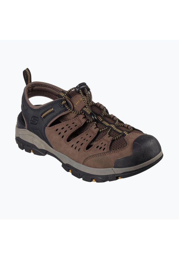 skechers - ały męskie SKECHERS Tresmen Menard. Kolor: brązowy