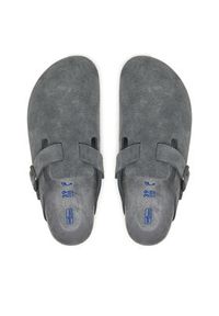Birkenstock Klapki Boston Sfb 1030874 Szary. Kolor: szary. Materiał: zamsz, skóra #3