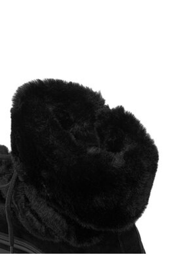 DeeZee Śniegowce HX21069-13 Czarny. Kolor: czarny. Materiał: materiał