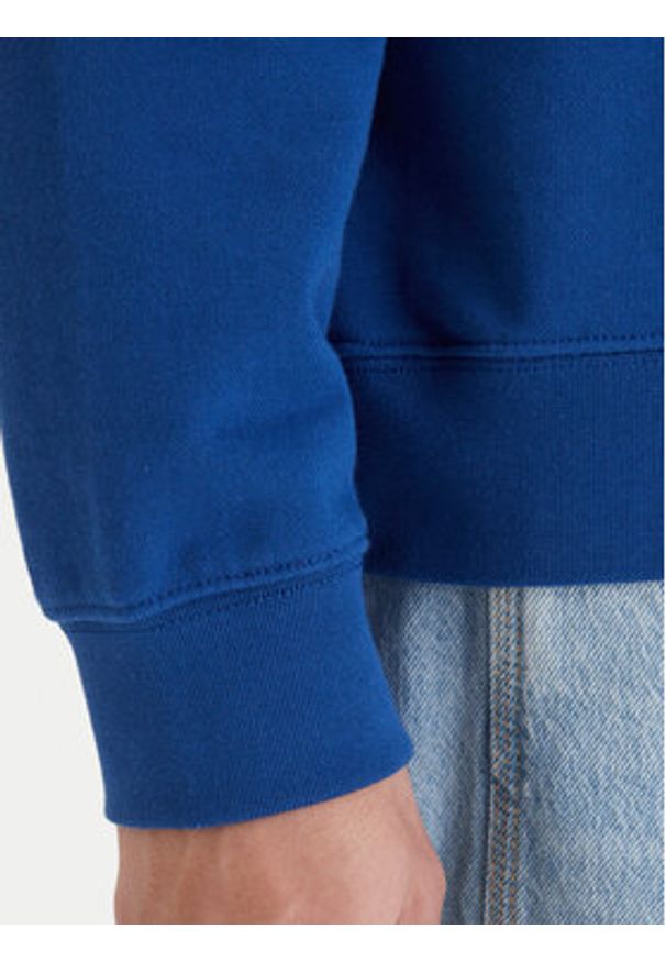 Quiksilver Bluza New Iconic EQYFT05206 Niebieski Oversize. Kolor: niebieski. Materiał: bawełna