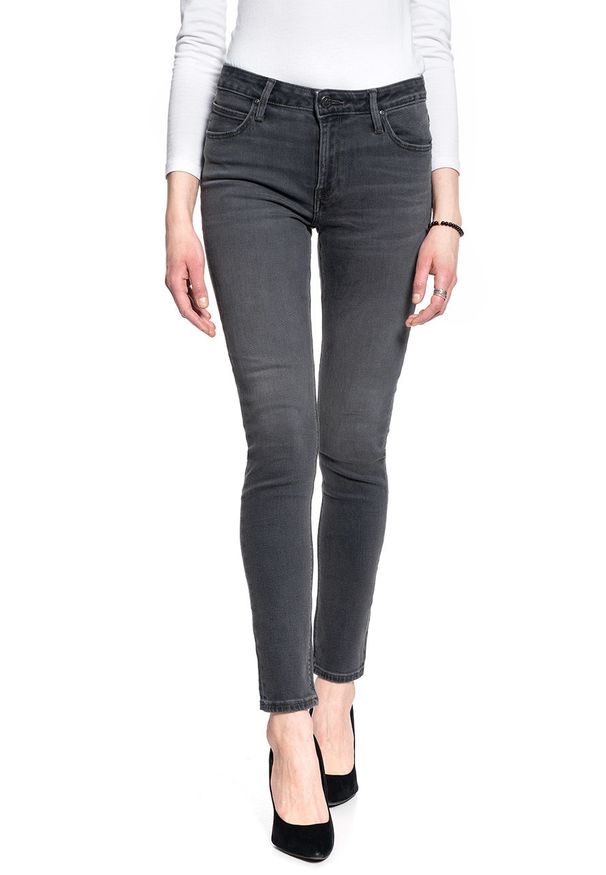Lee - DAMSKIE SPODNIE JEANSOWE LEE ELLY BLACK FLOW L305CPRW 112105969