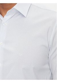 Calvin Klein Koszula Geometric Print K10K112609 Biały Slim Fit. Kolor: biały. Materiał: bawełna. Wzór: nadruk