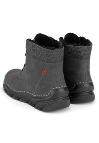 Rieker Trzewiki 55031-45 Szary. Kolor: szary. Materiał: materiał #3
