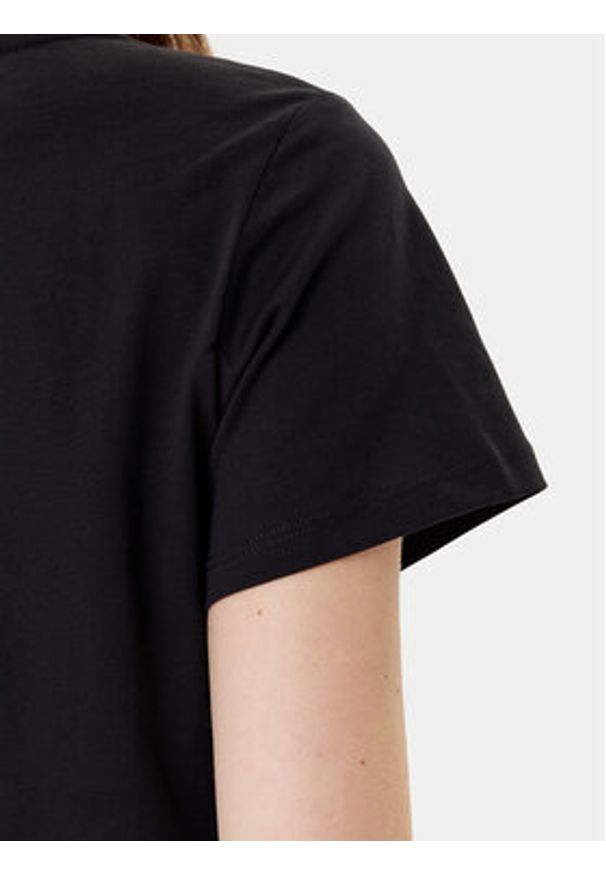 Liu Jo Sport T-Shirt TF5275 JS923 Czarny Regular Fit. Kolor: czarny. Materiał: bawełna. Styl: sportowy