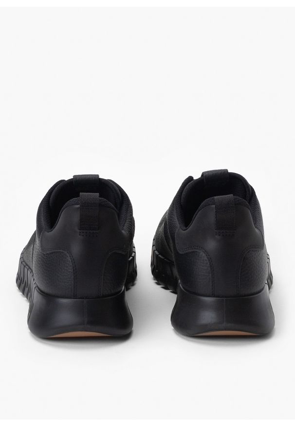 ecco - Sneakersy męskie ECCO GRUUV M SNEAKER LEA GTX. Okazja: na co dzień, do pracy, na spacer. Kolor: czarny. Sport: turystyka piesza