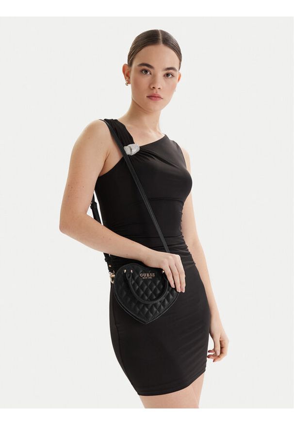 Guess Torebka HWQG98 94770 Czarny. Kolor: czarny. Materiał: skórzane