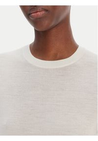 BOSS Sweter Farbella 50544996 Beżowy Slim Fit. Kolor: beżowy. Materiał: wełna #3