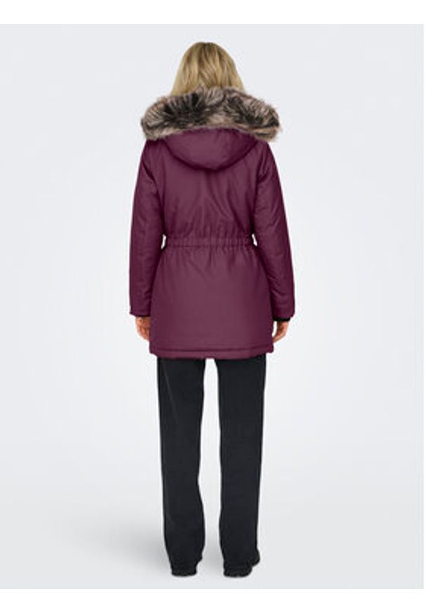 only - ONLY Parka Iris 15304625 Różowy Regular Fit. Kolor: różowy. Materiał: syntetyk