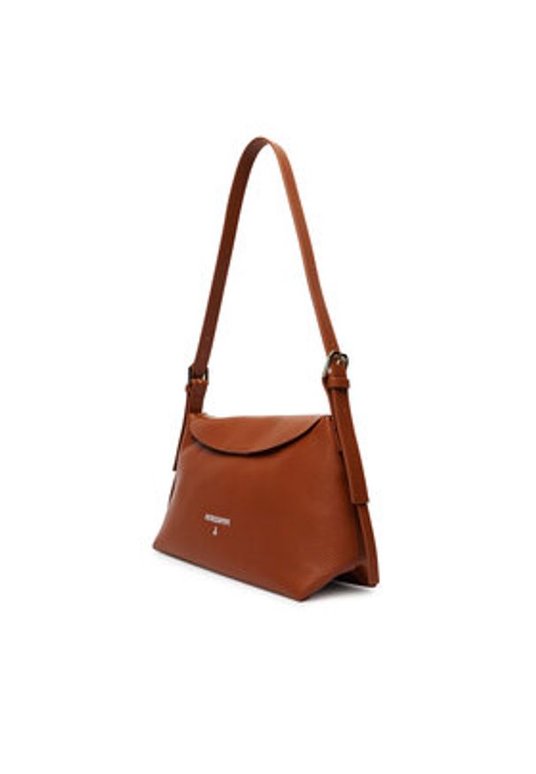 Patrizia Pepe Torebka 8B0256/L148-B111 Brązowy. Kolor: brązowy. Materiał: skórzane