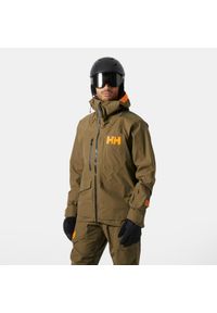 Kurtka narciarska Helly Hansen Ridge Infinity. Kolor: brązowy, beżowy, wielokolorowy. Sezon: zima. Sport: narciarstwo #1