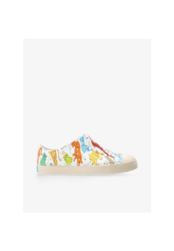 Native Shoes - Buty dziecięce Native Jefferson Sugarlite Print Child. Kolor: biały. Wzór: nadruk. Sport: turystyka piesza