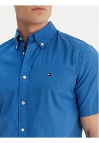 TOMMY HILFIGER - Tommy Hilfiger Koszula Flex MW0MW42630 Niebieski Regular Fit. Kolor: niebieski. Materiał: bawełna #4
