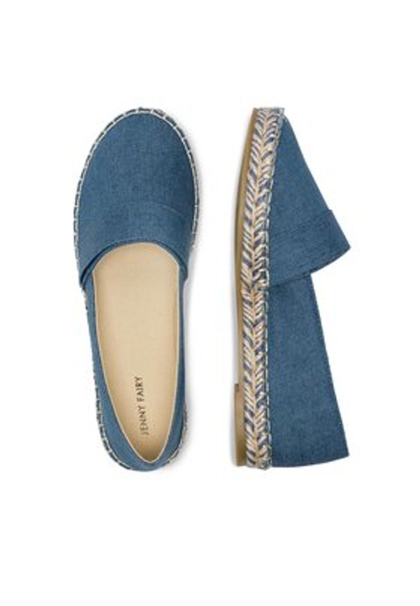 Jenny Fairy Espadryle WSS990-208 Niebieski. Kolor: niebieski. Materiał: materiał